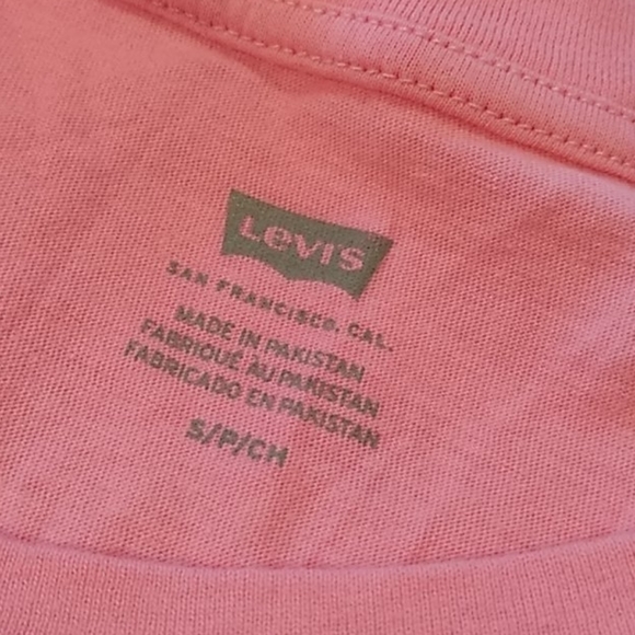 New🍒Levi's Pink Sleveless Summer Top Sz Small - Picture 3 of 3
